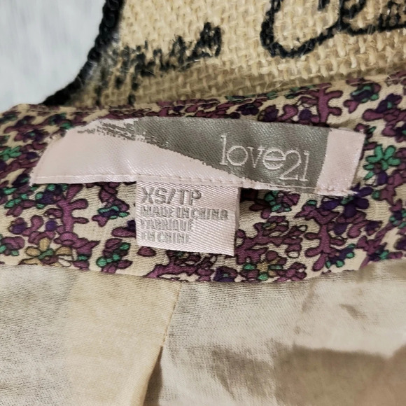 Love 21 Bohemian Sequin Lined Jacket GUC XS - Picture 8 of 9